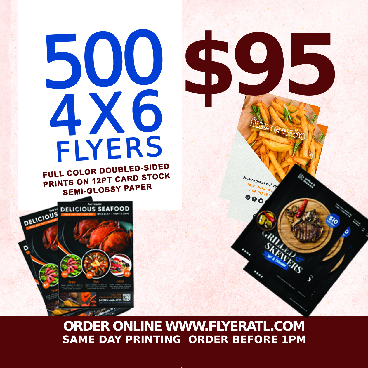 Order FlyersATL.com same day next day printing in Atlanta